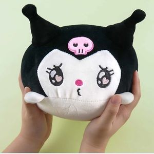 Sanrio Emo Kyun Coro Fluffy Cushion - Kuromi